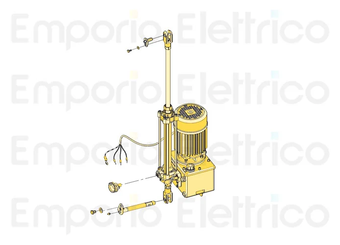 fadini ricambio cos 982 con motore-centralina-pistone ø 40 mm da 4 s per Bayt 980 97319