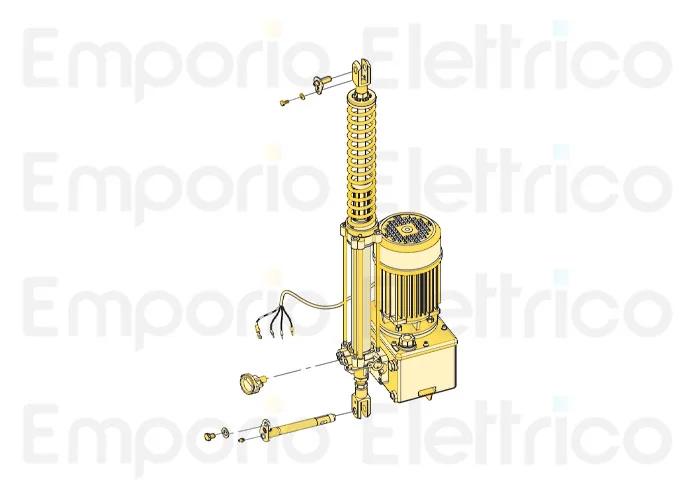 fadini ricambio cos 982 con motore-centralina-pistone ø 60 mm da 19 s per bayt 980 97322