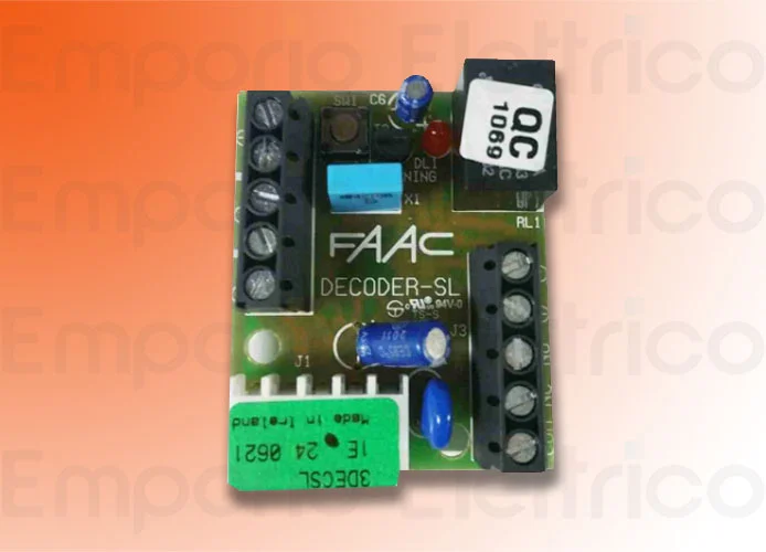 faac ricambio scheda decodifica sl plus 785506