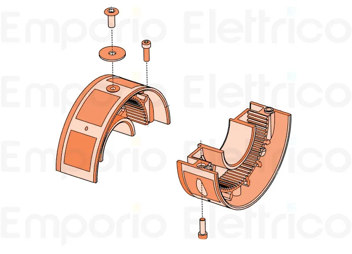 faac ricambio semicorona ø200 per motore 200_220/60 6020522