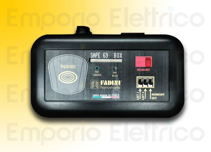 fadini programmatore scheda di memoria zero.sape box 697l