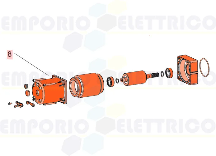 faac ricambio motore 390/550 l/breeze l 230v 63003170