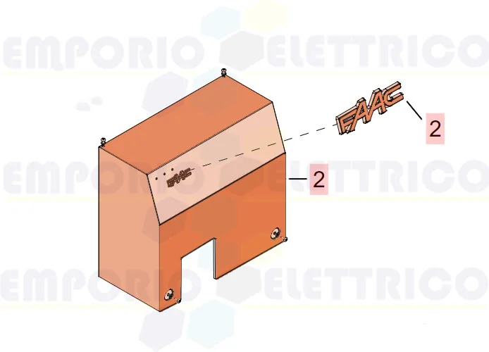 faac ricambio gruppo coperchio c850 63002875