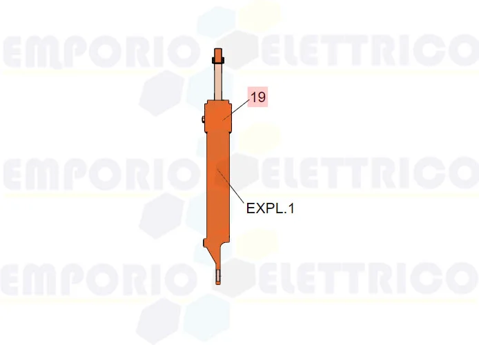 faac ricambio cil.corto ral.idr.620sr c/sn.r 725208