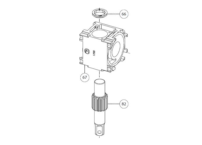 fadini ricambio albero dentato per aproli 280 batt 28082