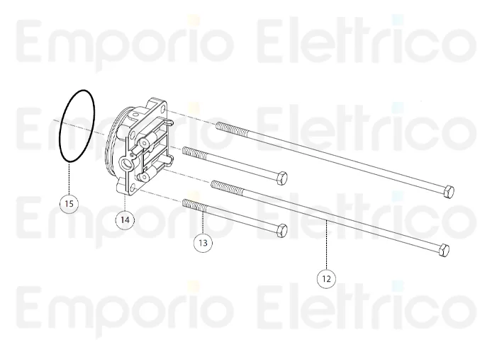 fadini ricambio testata martinetto completa per aproli 380 lb 380129