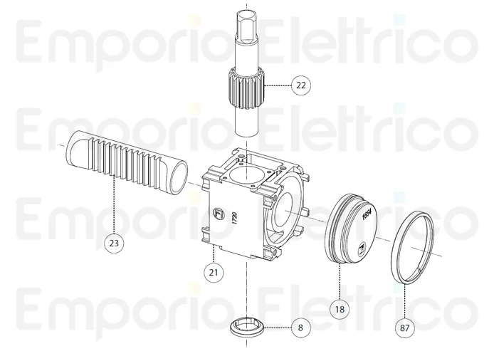 fadini ricambio albero dentato per aproli 380 lb 38022