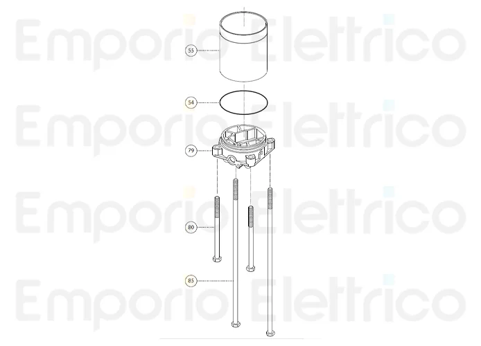 fadini ricambio vite m8x125 te per aproli 480 48080