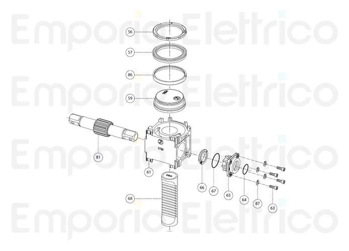 fadini ricambio albero dentato per aproli 480 48081