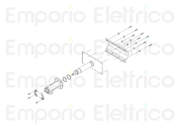 fadini ricambio asse centrale completo per bayt 980 97345