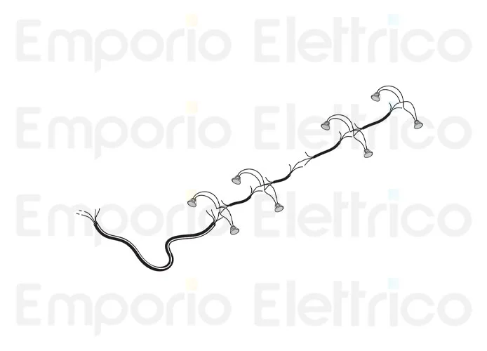 fadini ricambio cavo elettrico con n°8 faretti a led per bayt 980 97378