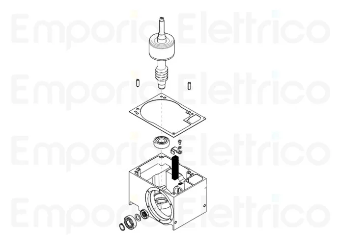 faac ricambio gruppo albero veloce 746 c 63003475