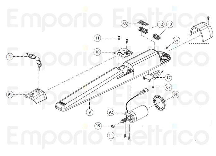 fadini ricambio vite autofilettante 5,5x16 tcce zincata per dardo 424 / 430 43011