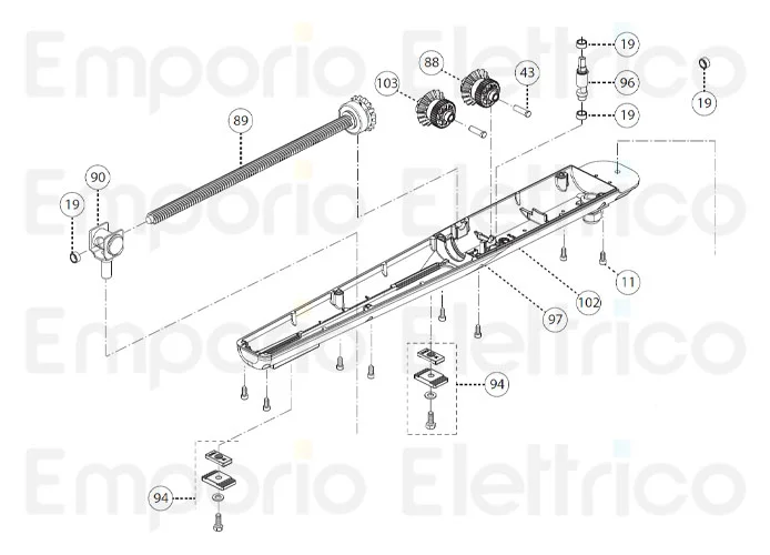 fadini ricambio carter inferiore per dardo 424 43097