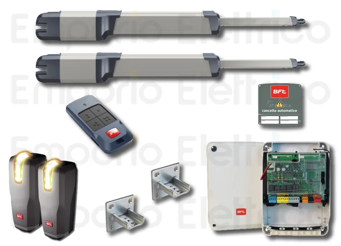 bft kit automazione kustos cancelli a battente 24v kit kustos bt b40 r935362 00002 2614873