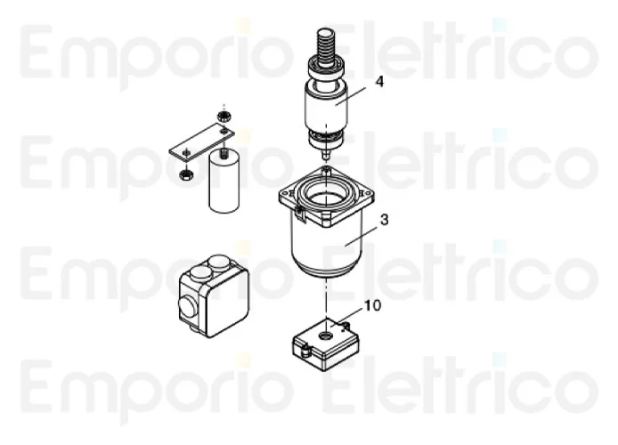 beninca ricambio calotta 1400 rpm + alb. motore x zed-rie per adam 9686524