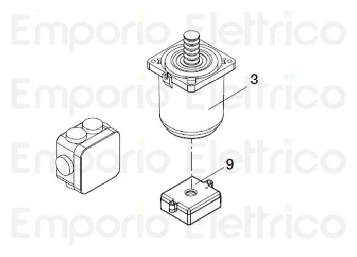 beninca ricambio motore 24 v d.c. x zed-24/asc per adam.24 9686250