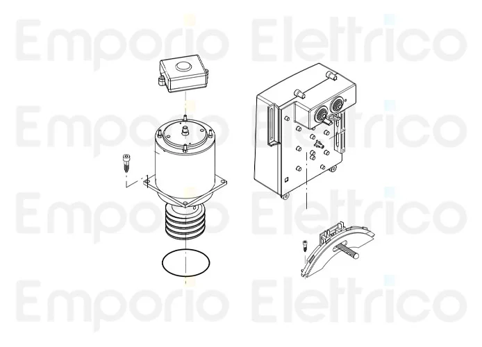 beninca ricambio motore 24v x bull1024 9688080