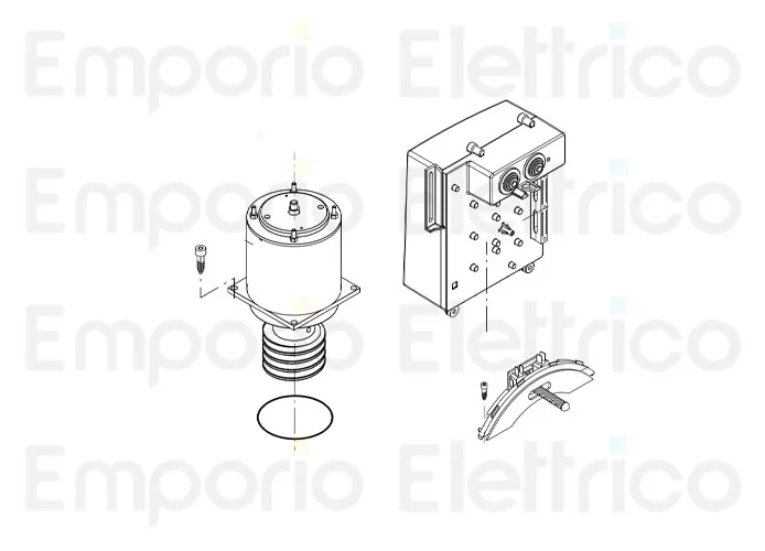 beninca ricambio motore 24v x bull1524 9688347
