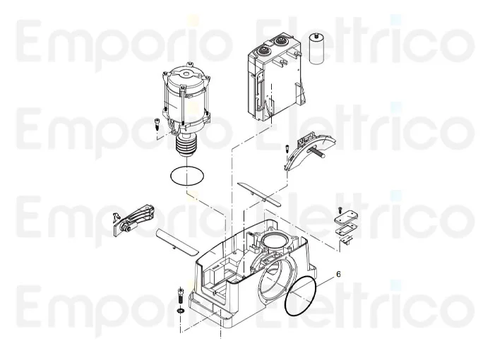 beninca ricambio motore bull 5m assemblato 9686702