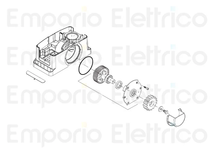 beninca ricambio albero uscita x bull 624 turbo 9688365