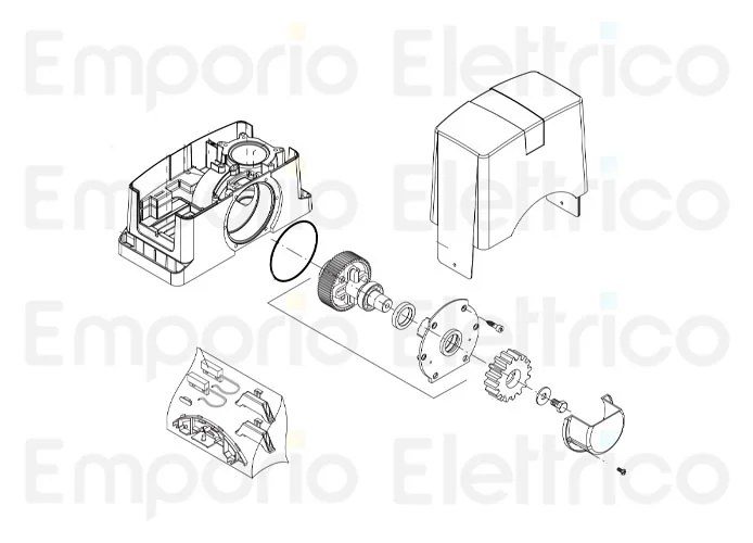beninca ricambio carter copertura x bull624 turbo 968600654