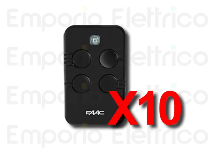 faac 10 trasmittenti 4 canali xto4 slh-sl-ds-rc 433mhz 787033 10