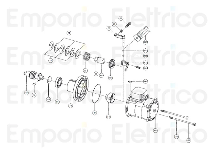 fadini ricambio forcella di leva mod. 200/67 20067