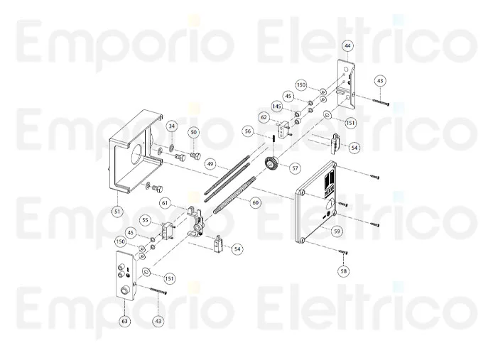 fadini ricambio supporto laterale sinistro finecorsa 31063