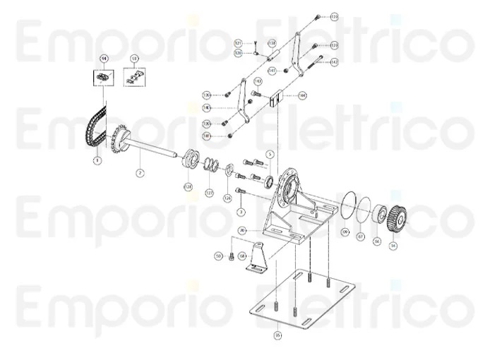fadini ricambio piastra di fissaggio a muro 31095