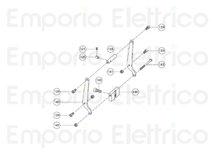 fadini ricambio leva di sblocco 31140