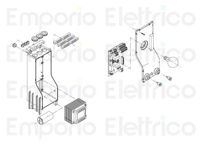 beninca ricambio contenitore centrale x zed 9686103