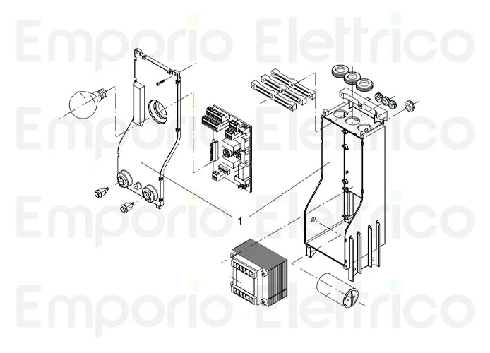 beninca ricambio centrale x zed230-ri-e 9688351