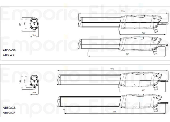 came motoriduttore ati 230v ati30ags 801mp-0170