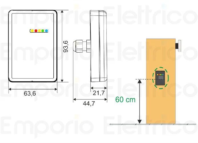 faac sensore radar scanner feig r-loop 1050147