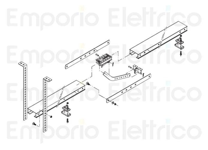 beninca ricambio rotaia acciaio ptc4 l=2 mt 9686672