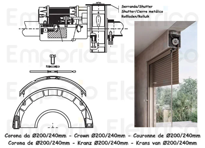genius pagina ricambi per motore shutter 20