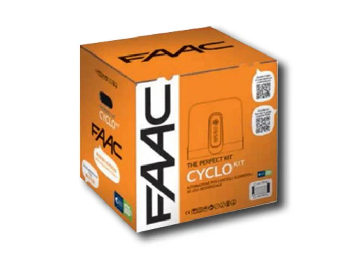 faac kit automazione 24v dc 400 kg cyclo/rapid kit perfect 105916