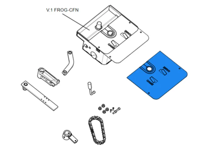 came ricambio coperchio cassa fondazione frog-cfn 119ria009