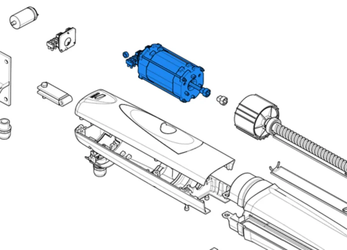 came ricambio gruppo motore serie axo 230v lento 88001-0142