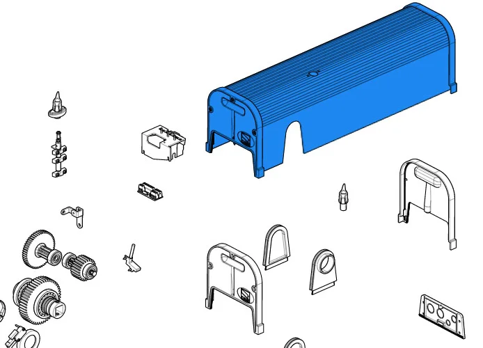 came ricambio coperchio motoriduttore f4000 119rid247