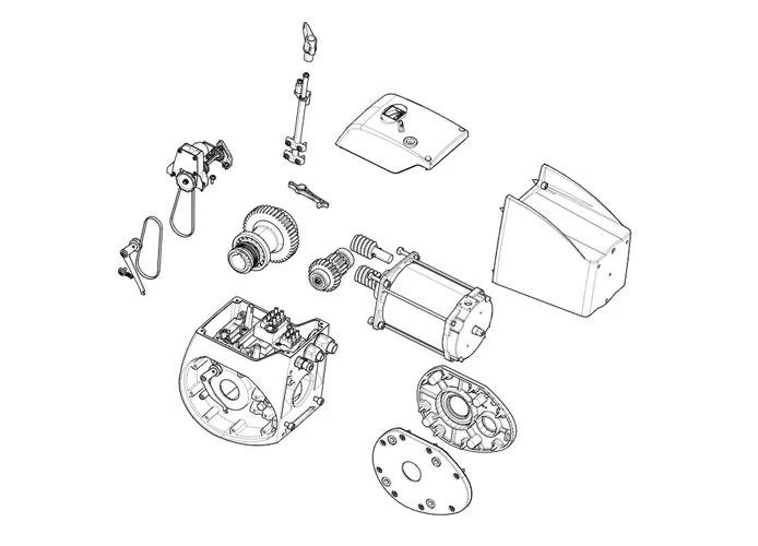 came pagina ricambi per motore 001c-bxe24 c-bxe24