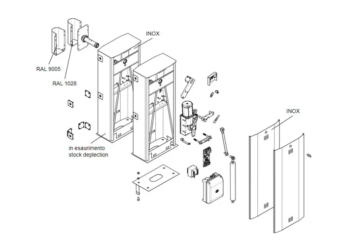 came pagina ricambi per barriere g6500-g6501 