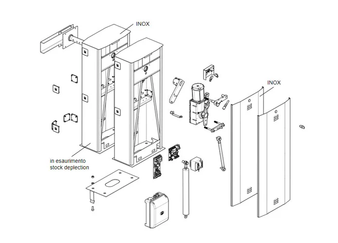 came pagina ricambi per barriere G6000