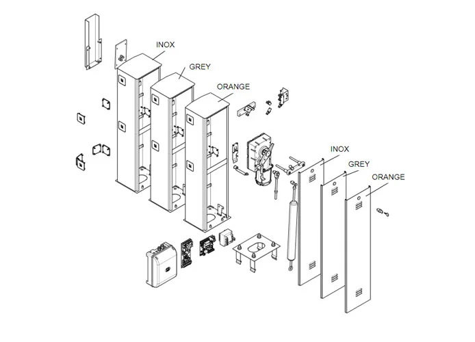 came pagina ricambi per barriere g4000-g4001-g4000n 