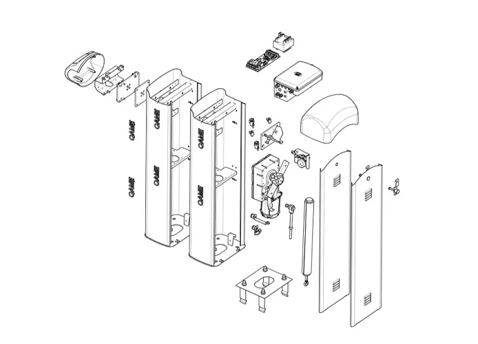 came pagina ricambi per barriere g4040z-g4040iz v.1