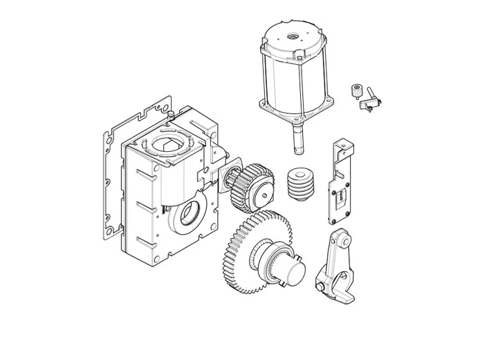 came pagina ricambi per barriere gearmotor-g2080e