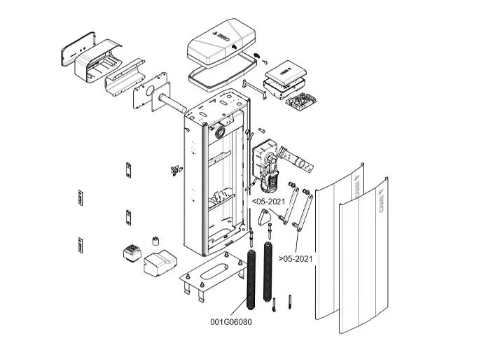 came pagina ricambi per barriere ggt80ags 