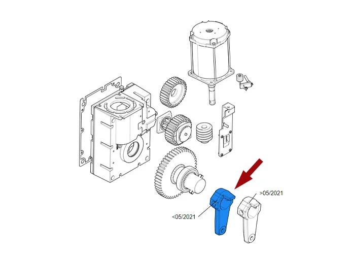 came ricambio braccio trasmissione riduttore gt8 88003-0110