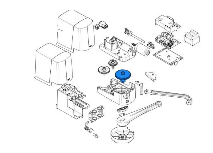 came ricambio albero lento opb-ftx-ftl 119rid444